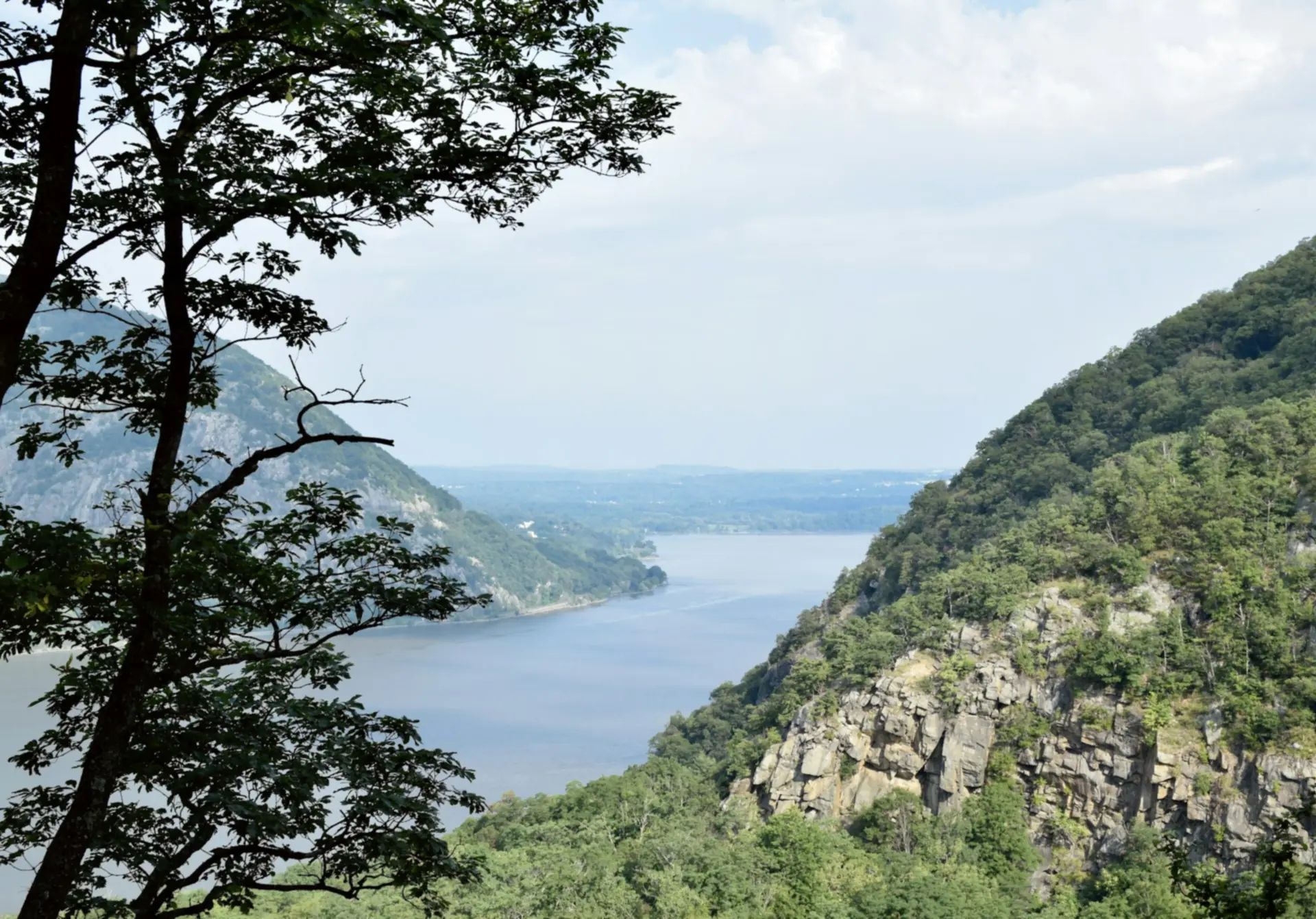 Hudson Valley bij Cold Spring, staat New York — Queensbury
