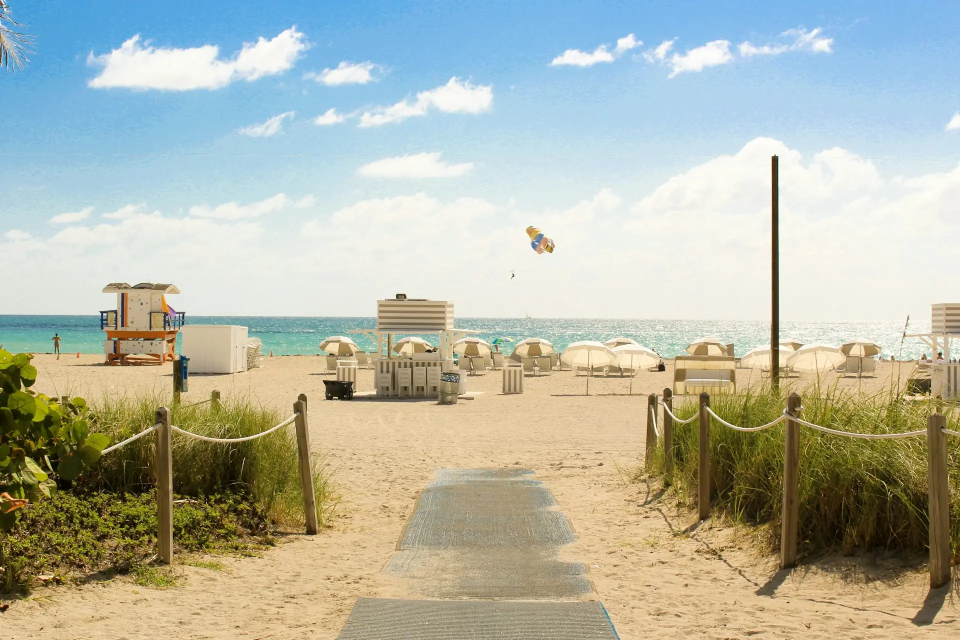 Strand van South Beach, Florida — Orange County