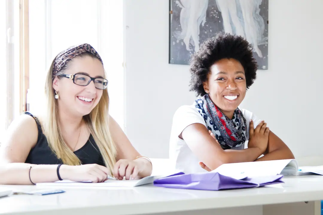 Studentes op taalreis in Florence, Italië