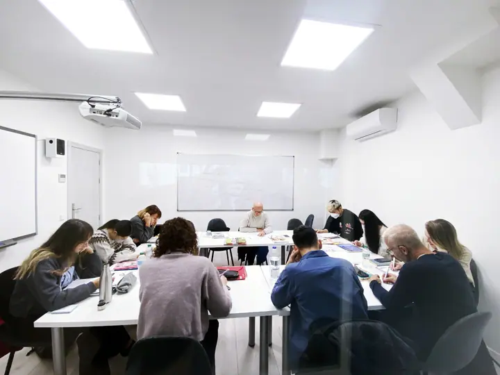 Studenten in de klas