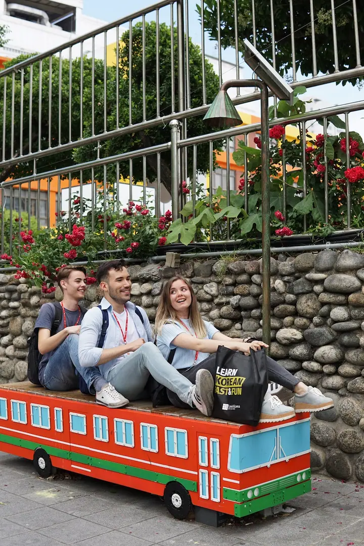Studenten in Busan