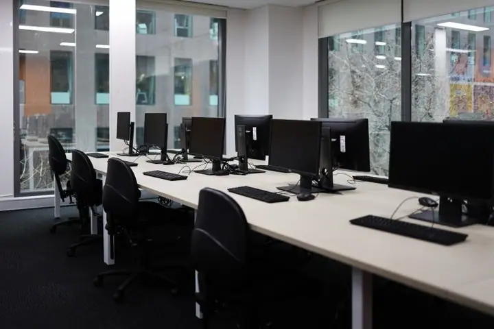 Klas met computers