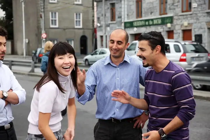 uczniowie w szkole angielskiego w Galway w Irlandii