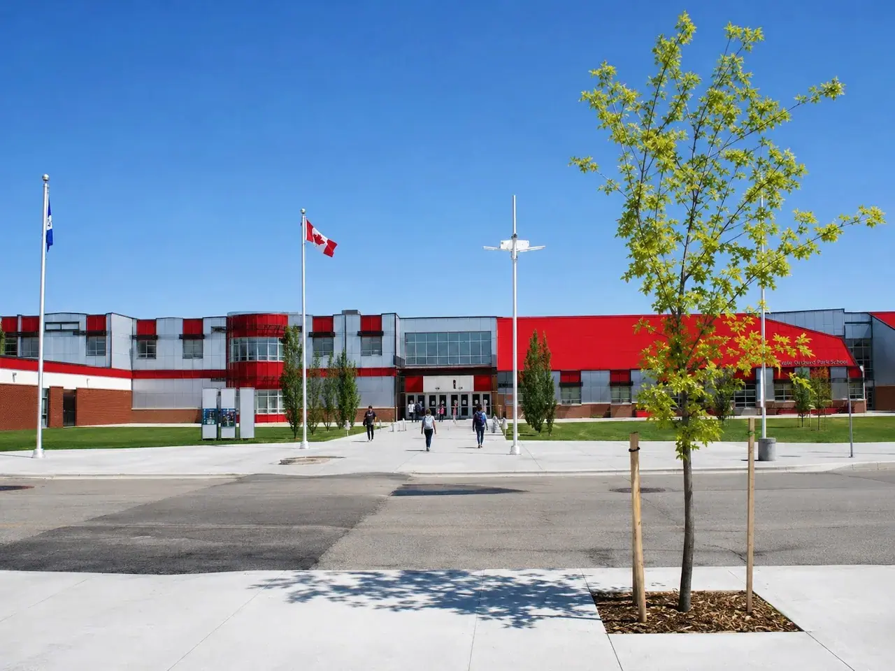 Widok na Red Deer i Albertę na program High School Kanada