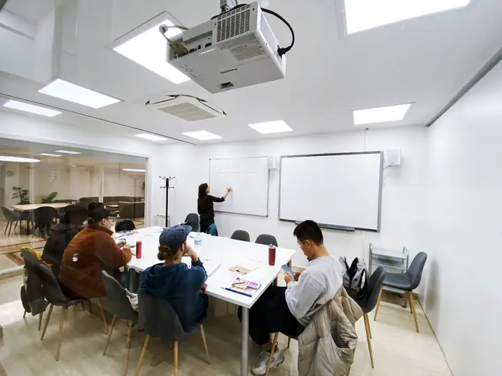 Studenten in de klas