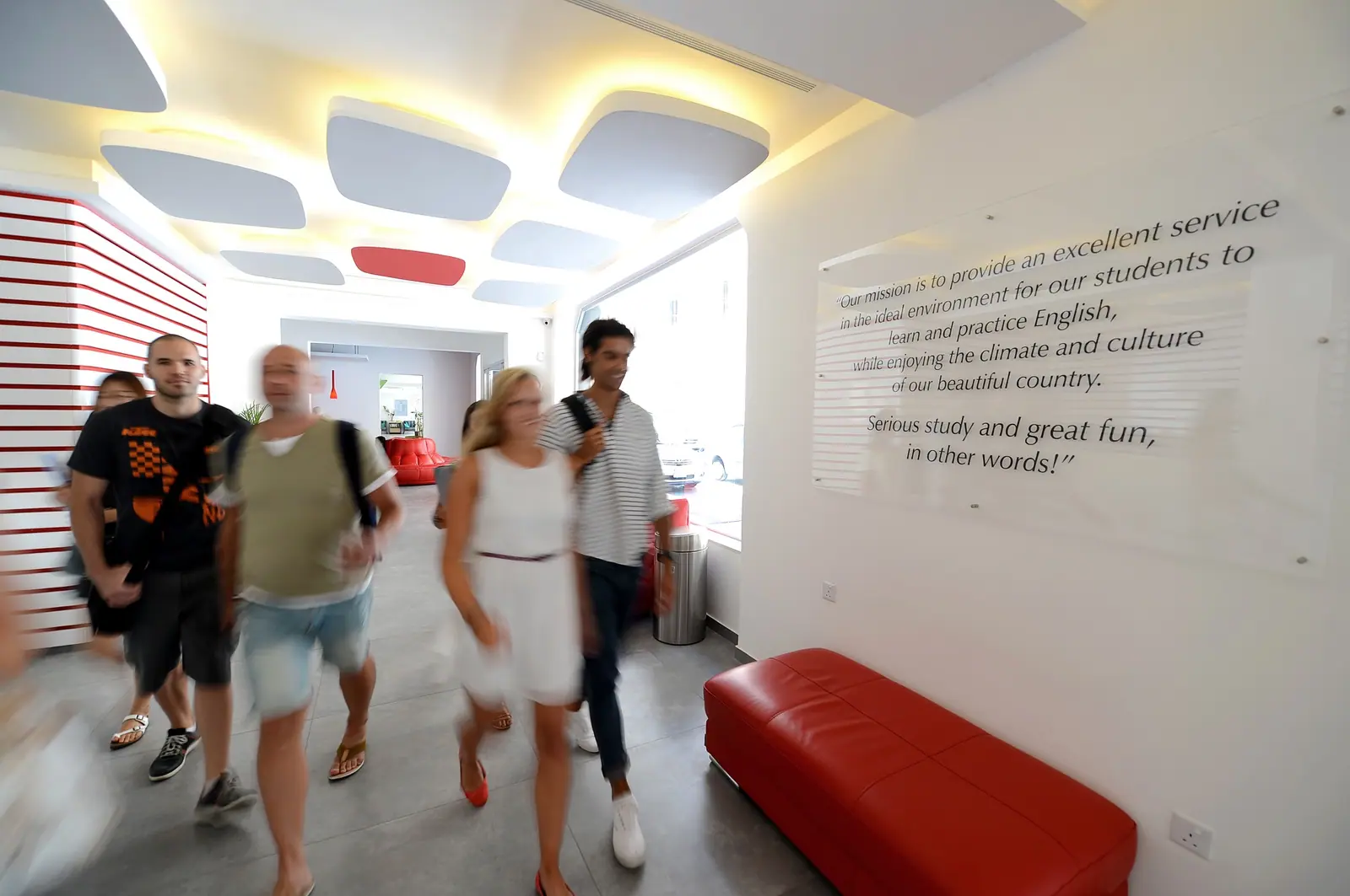 Studenten op taalreis Engels in Sliema op Malta in de Middellandse Zee