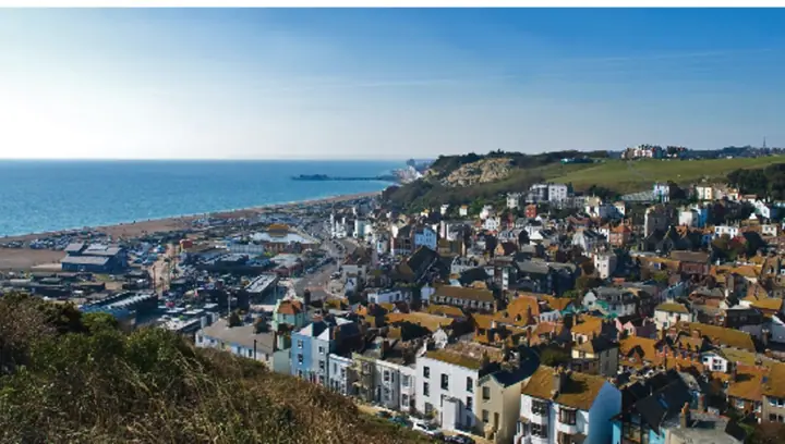 Zuidkust van Engeland rond East Sussex College